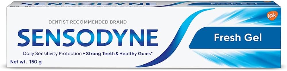 Sensodyne Fresh Gel Sensitive for Healthy Gums & Strong Teeth | Daily Protection Toothpaste