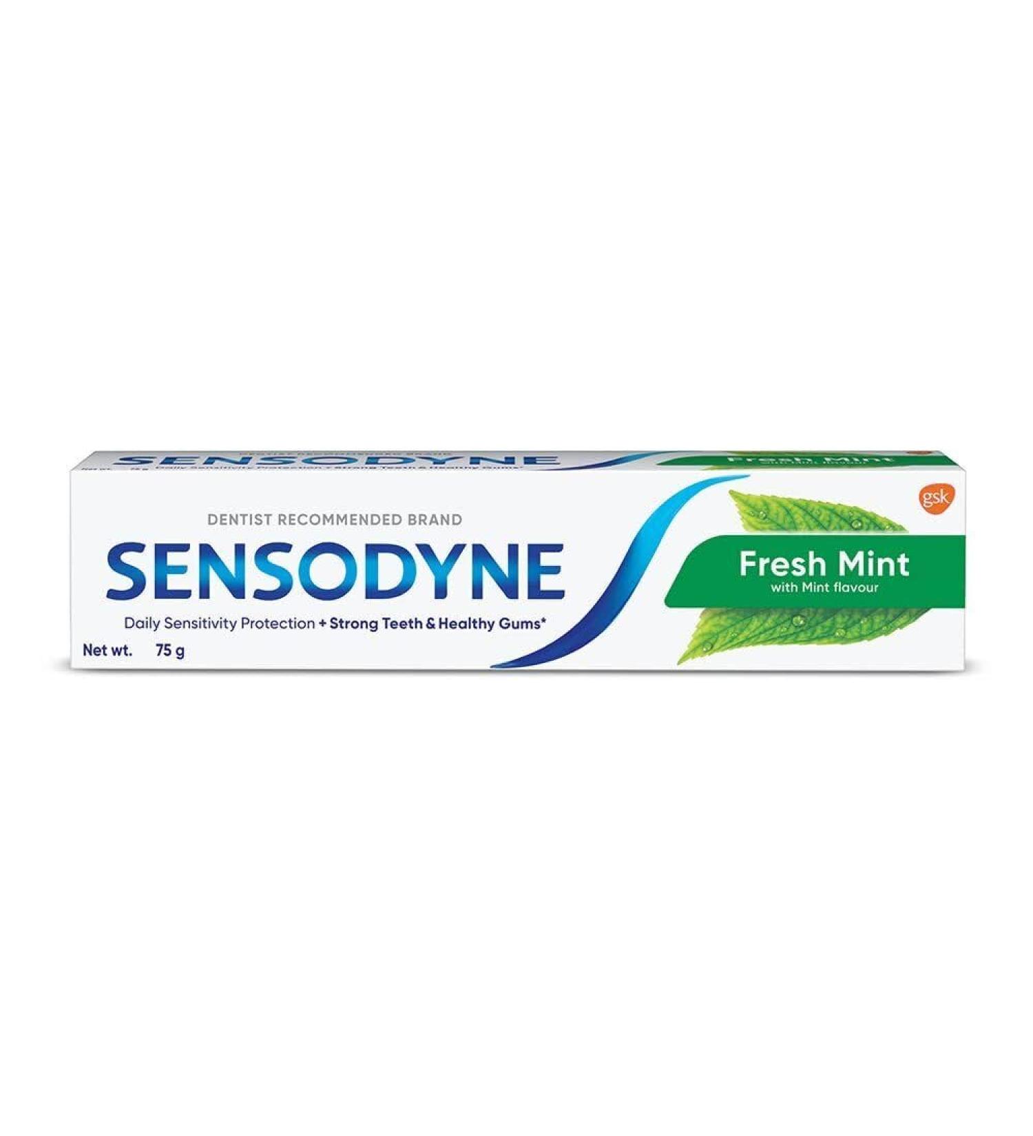 "Sensodyne Fresh Mint Sensitive Toothpaste | For Strong Teeth & Healthy Gums "