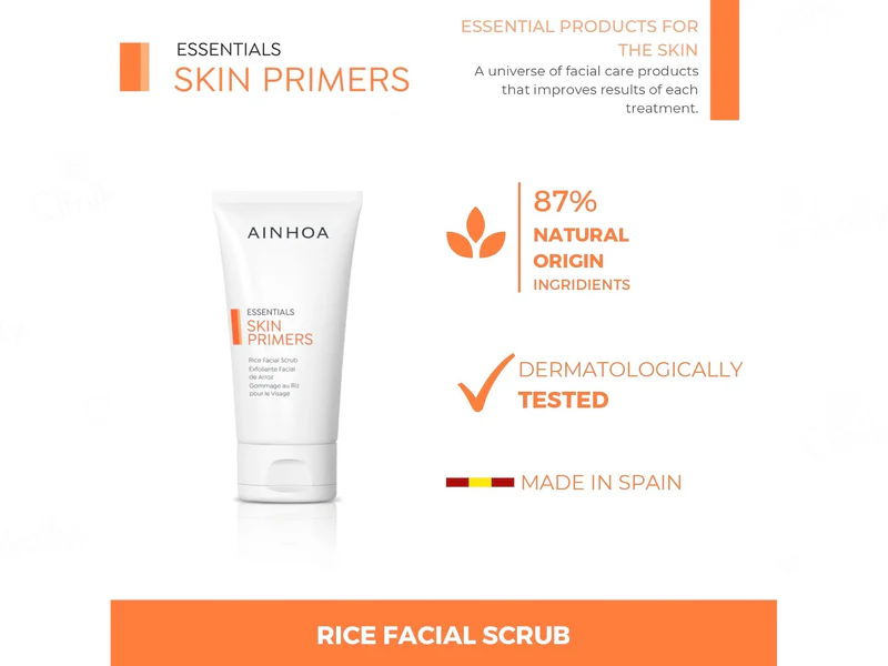 Skin Primers Rice Facial Scrub